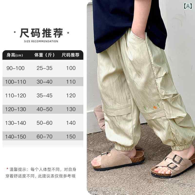 キッズ 男の子 防蚊 速乾パンツ 夏用 長ズボン 接触冷感 ナイロン 素材 柔軟 加工 ミッドライズ ゴムウエスト 基本款 カードット柄 カジュアル スタイル キャンプ アウトドア 100-150cm 対応 軽量 吸湿速乾(x3) 5,981円