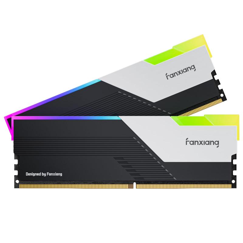 Fanxiang DDR5 勉強机いの一番マイコン用記憶装置 CL34 1.35V【RGB発しる型】LEDともし火 ヒートシンク付き添い人