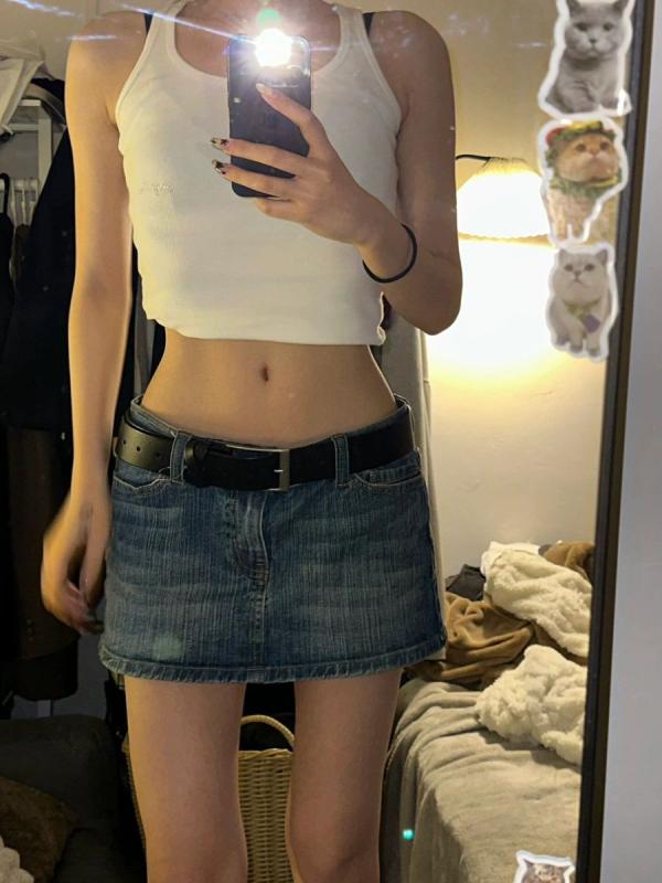 ミニスカート レディース 春夏 低腰 ストライプ デニム 超短 包臀 修身 スリム ヒップ かわいい 潮流 ストリート 動物柄 ヒョウ柄 シルク加工 コットン ストレッチ ハイエラスティック ダークブルー ヴィンテージ ダメージ ハイウエスト ビッグシル(x5)