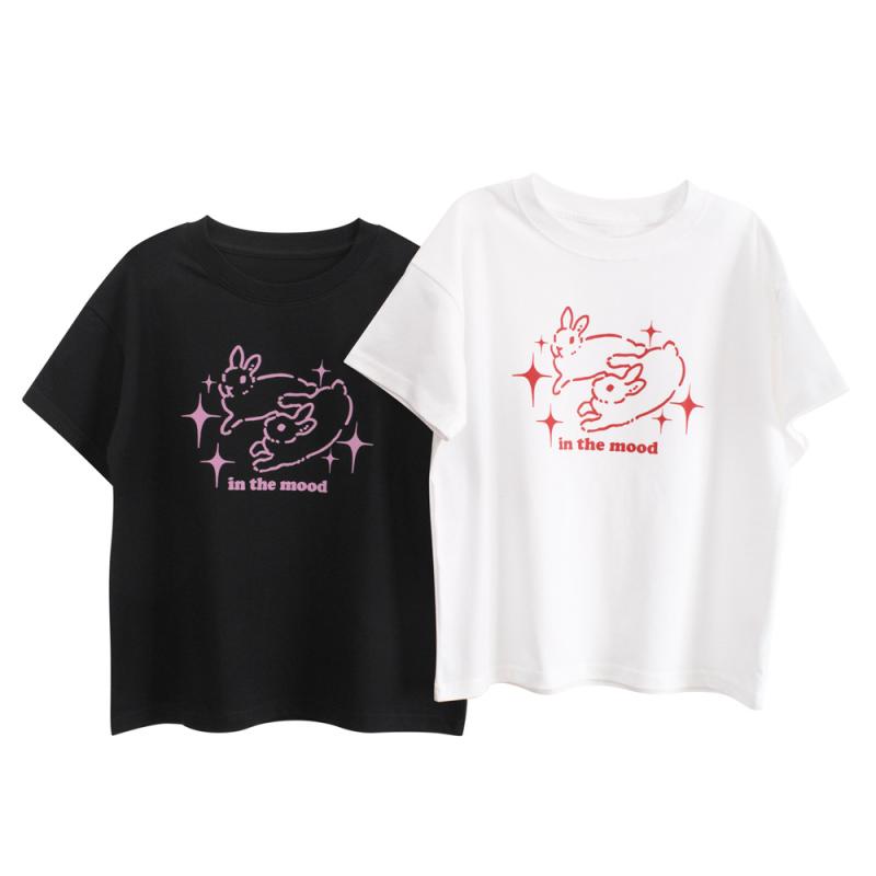 ちびっ子 お嬢さん 春夏 短袖 ティーシャツ トップス 綿 100% パステル色の 当たること冷感 丸首 ゆったり 韓国風 派手 刷り上げる 黒 白 120珊 130珊 140珊 150珊 160珊 170珊(x5)