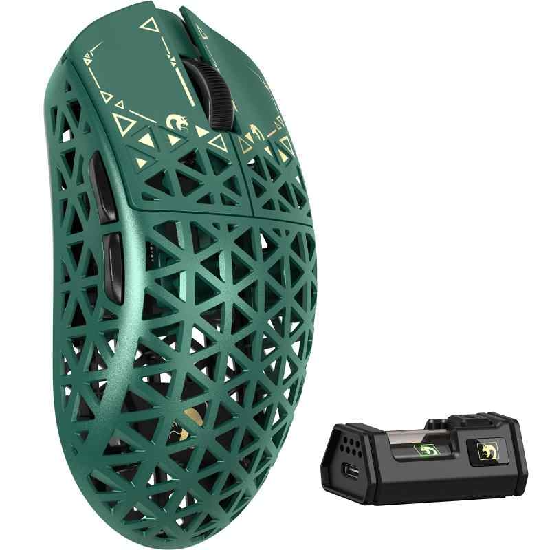 MAMBASNAKE M5 Ultra 炭素衣料繊維製無線電話ゲーミングマウス 超軽さ39g±3 PAW3950MAX 無線電話 8000hz 2.4g/bluetooth/USB-C Nordic52840