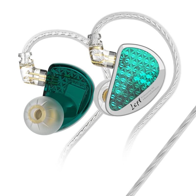 CCA KZ AS16 PRO インイヤーモニターヘッドホン 16BAバランスドアーマチュアドライバー 高忠実度IEMイヤ電話機 ゲーミングイヤフォン 楽器演奏者・歌うたい・オーディオ愛読者・DJ・鼓手向