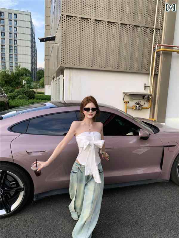 デニムパンツ 女性用 韓流 ライトカラー 高腰 ワイドレッグ ストレート ロング ゆったり スリム 軽量 綿素材 吸湿速乾 夏 春夏 通勤 普段使い 部屋着 カジュアル