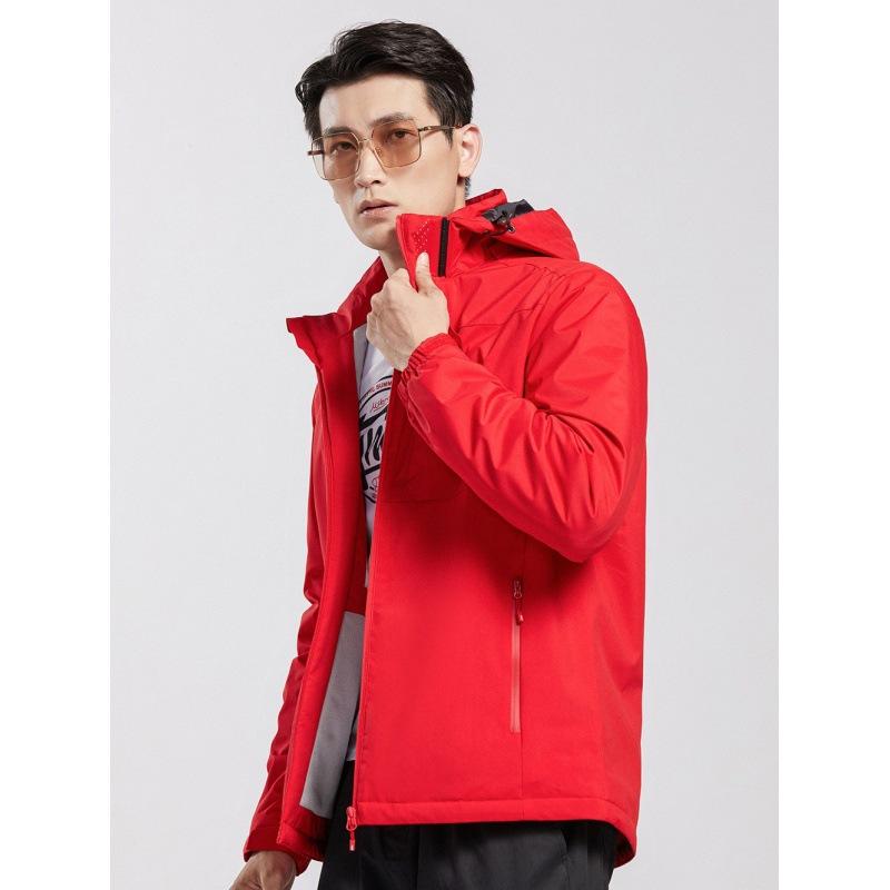 アウトドアジャケット メンズ レディース ユニセックス 防水 透気 防風 保暖 耐磨 加厚 連帽 脱着可能 抓?内胆 錦? 素材 秋冬 ユニセックス 情? コーデ ブラック グレー ネイビー レッド ピンク パープル グリーン カラーバリエーション 登山
