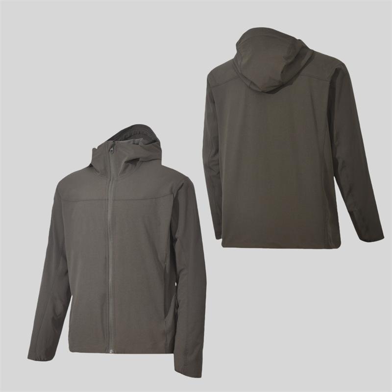 メンズ 軽量 ソフトシェル ジャケット 防風 防滴 連帽 拉? 黒 グレー ミリタリーグリーン カーキ 秋 耐摩耗 ナイロン混紡 化学繊維 ハイキング 旅行 サイクリング ランニング 軽便 カジュアル アウトドア トップス ウィンドシェル コート ウィン｜トミーショップ 店