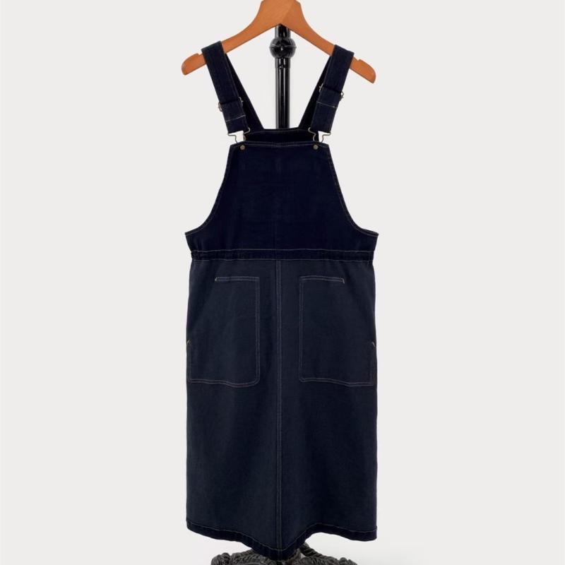 炎節衣装 御上さん用 ジーンズ 平服 ロング丈 吊り下げ ミディアムスカート 無袖 綿原料品 吸湿速乾 軽さ 伸縮性 分かりやすい 軽熟風 心地よい 普段使い走り 流行り物 か細い影ぼうし 夏 春夏 すがた絵色