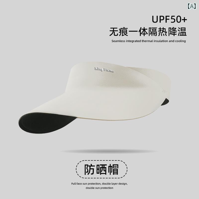 レディース 折りたたみ 防晒帽子 夏用 無痕 一体 大帽檐 遮・飜 紫外線カット 通気性 空頂 サイクリング 太陽帽子 深灰色 浅灰色 ブラック 米白色 浅ピンク 調整可能 ナイロン素材 軽量 涼しい 透気 ファッション 通勤 スポーツ ビーチ アウトドア