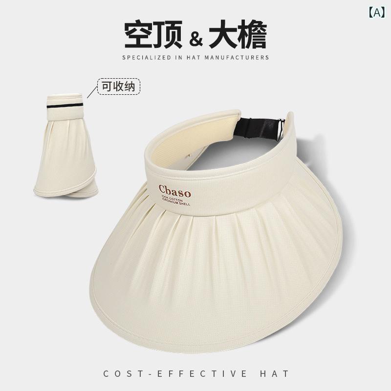 レディース 貝殻柄 防晒帽子 夏用 遮・飜帽 大帽檐 UVカット 空頂 ビーチ アウトドア 接触冷感 調整可能 米色 ピンク ブラック グレー パープル ポリエステル かわいい 甘め 田舎風 バカンス風 韓国風 清新 アルファベット プリント 軽量 吸湿速(x3)