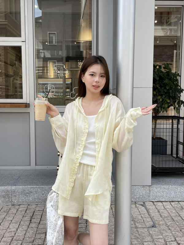パーカー 女性用 春夏 麻素材 軽量 接触冷感 防晒 長袖 フード付き 抽? ワイドシルエット 中長丈 シンプル カジュアル 日常使い 通勤 通学 アウトドア ホワイト ベージュ ピンク