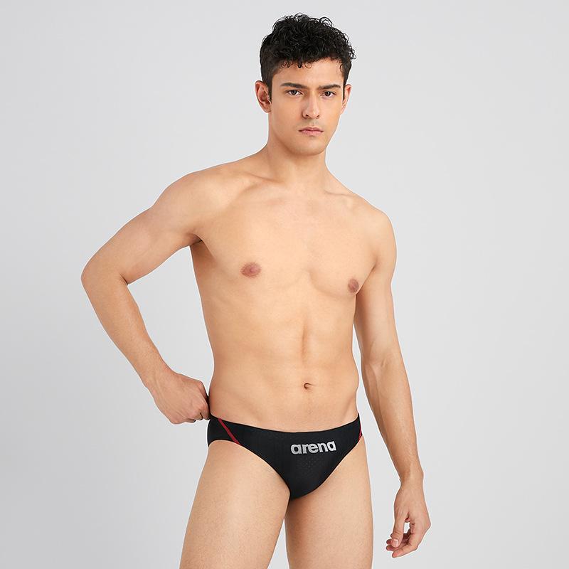メンズ競泳 トライアングルスイムパンツ プロフェッショナル 競技用 速乾性 ポリエステル フィット感 ブラック ブルー ブラック レッド｜トミーショップ 店