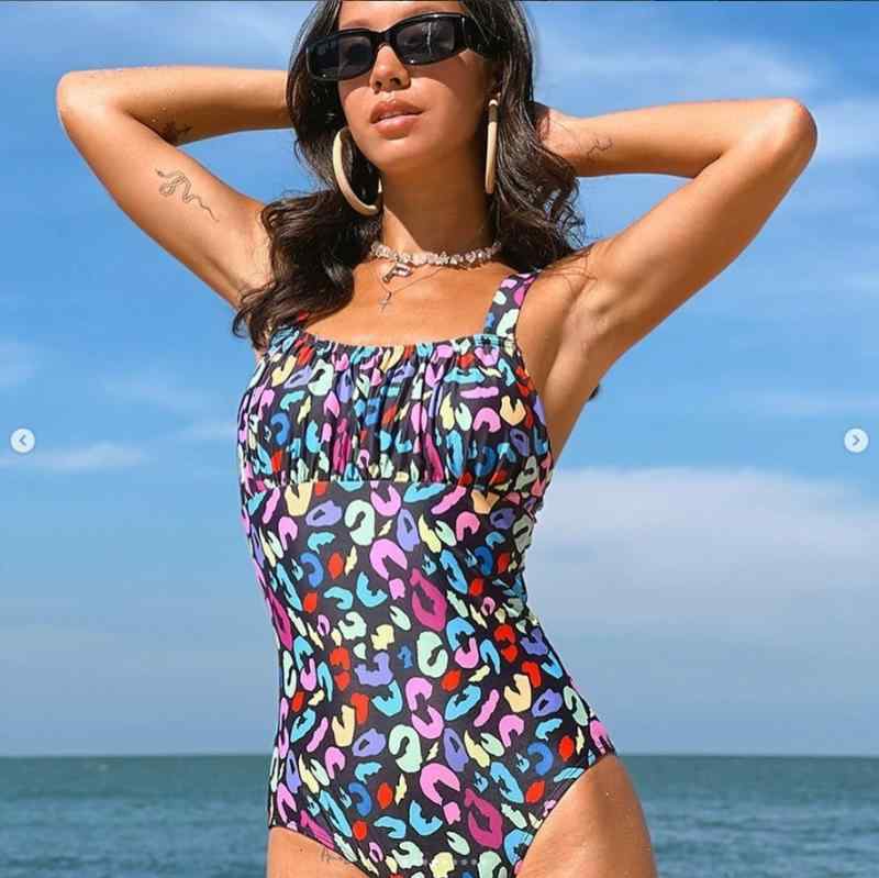レディース 連体 水着 スイムスーツ セパレート ビキニ スイムウェア 女性用 かわいい 純欲風 蝶結び フラワー柄 プリント 花柄 ダブルフェイス 両面 無袖 ポリエステル ポリウレタン 速乾 伸縮性 吸湿性 プール ビーチ スイミング 夏用