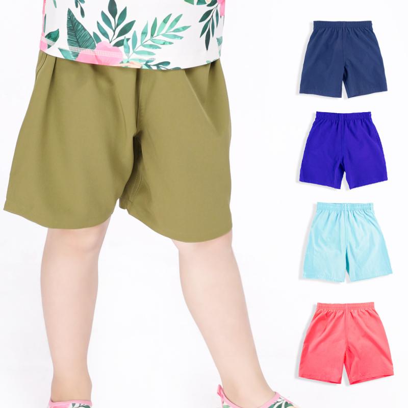 キッズ 男女兼用 夏用 速乾 沙?パンツ ?? 柔軟素材 純色 シンプル デザイン 中腰 紐調整 軽量 伸縮性 ビーチ 遊び プール 遊び グレー ブラック ライトブルー ネイビー アーミーグリーン ロイヤルブルー ディープピンク 100cm 110cm