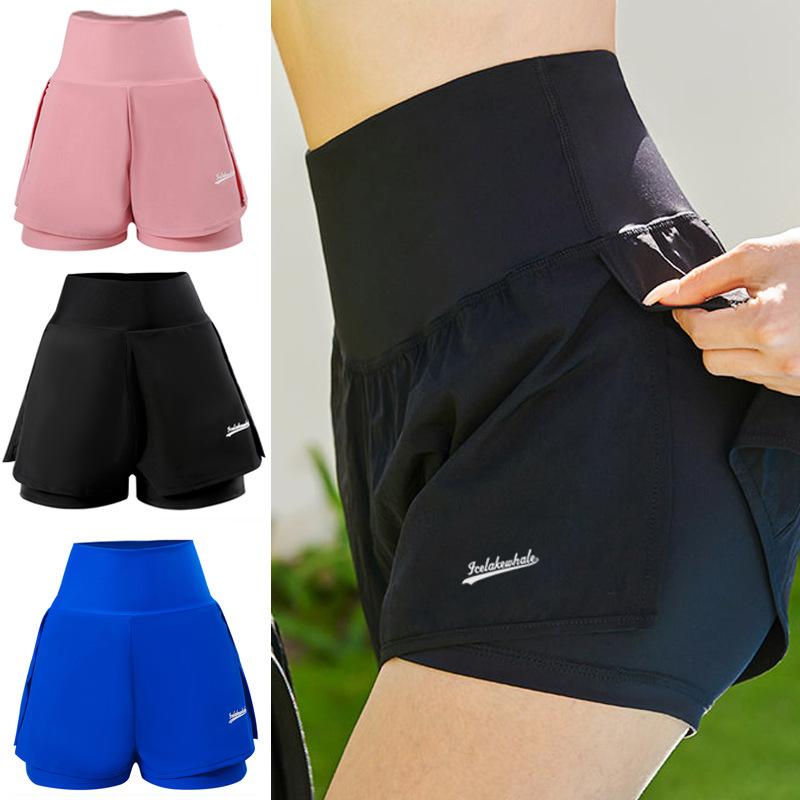 女性用 ハイウエスト 水着 スイムパンツ 女性 スイムウェア ビキニ風 フラットカット 偽ツーピース 防走光 速乾 ナイロン素材 ブラック ネイビー ピンク系 ビーチ サーフィン 温泉 プール レジャー 水中運動 軽量 伸縮性 接触冷感 ハイウエストデザ