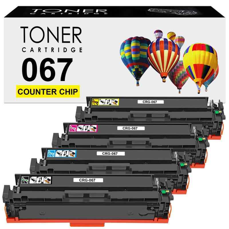 【残量見せびらかす集積回路手当て付き添い人】Canon 加農砲用067 CRG-067 (BK/C/M/Y) ?准電気容量4本仕掛ける相応う機種Satera MF656Cdw MF654Cdw取り替えっこトナーカートリッジ 刷り上げる枚数：黒いこと約1350枚 色合い約1250枚