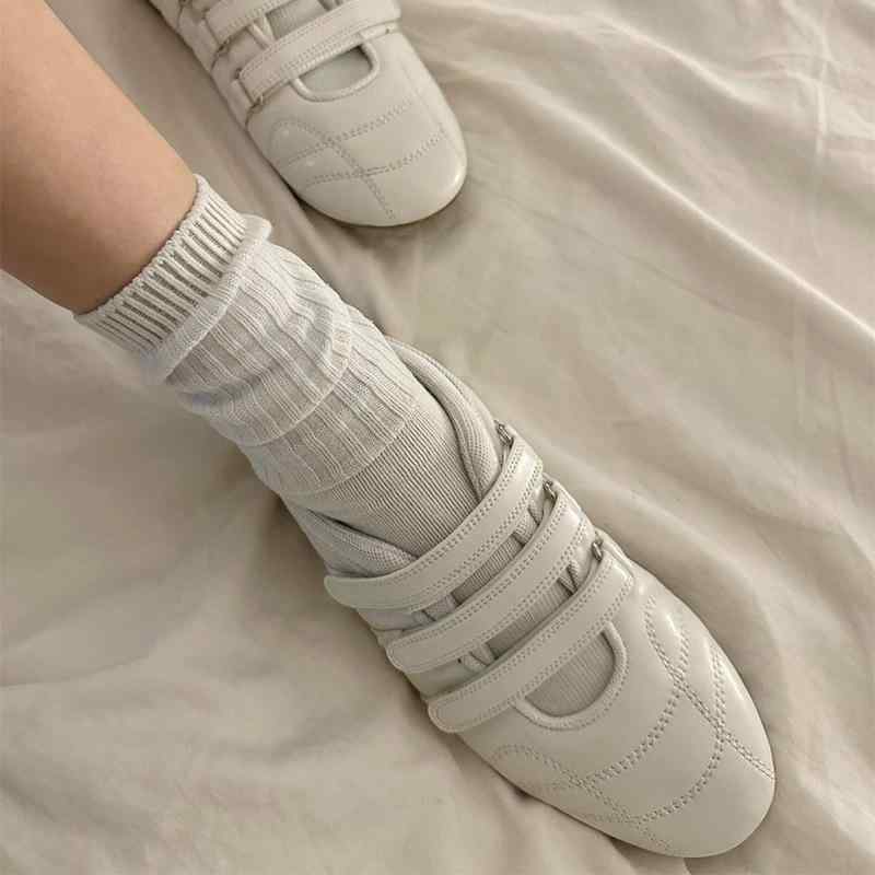 牛革 ?版 ?古 内増高 休? ・畚? ?鞋 女用 炎節 春陽 炎節 ?色 米白 羊皮 猪皮 増高 平衡にする ?便 防滑 保暖