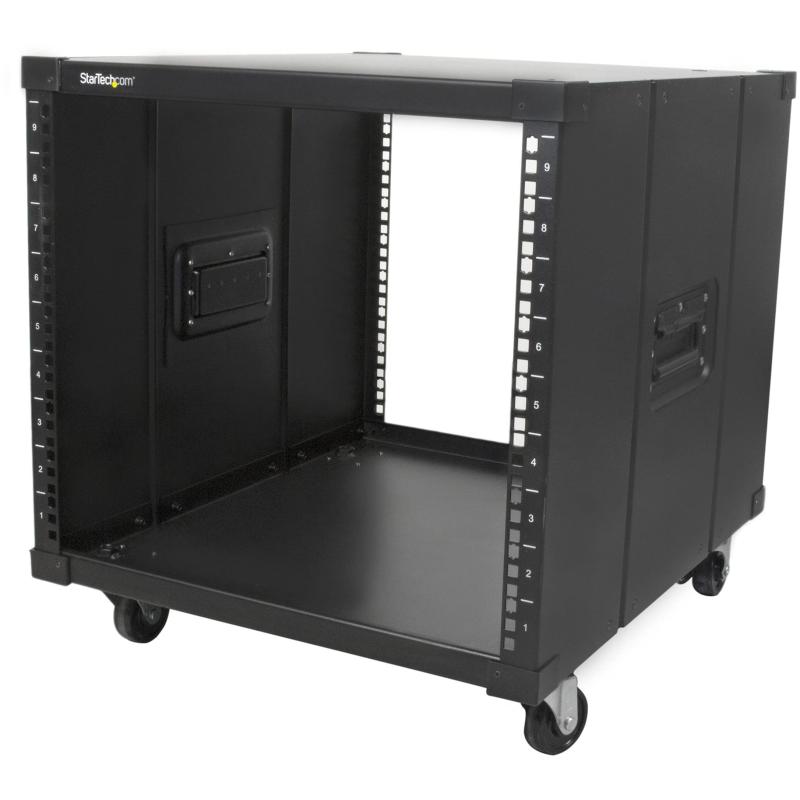 StarTech.com ポータブル キャスター付きサーバーラックキャビネット ハンドル付き 9U RK960CP｜トミーショップ 店