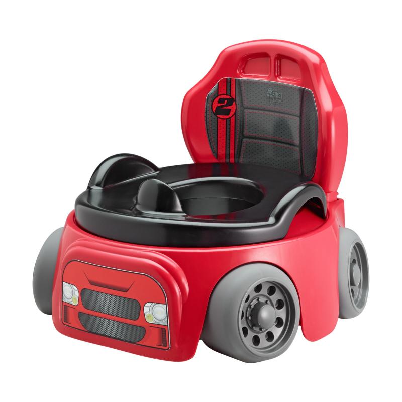 ザ・ファースト・イヤーズ 室内用便器形づくる レーサー 便器 1台2役 もの言う花用便座 車 御坊っちゃん 赤