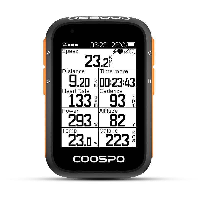 COOSPO BC200 循環過程電子計算機 GPS サイコン 無線電話 銀輪素早さ米突 循環過程米突 大静電容量蓄電池 36第四次元年代順の連続駆動動力 ANT+およびBluetooth5.0相応う 読み込む自動自転車 素早さとケイ