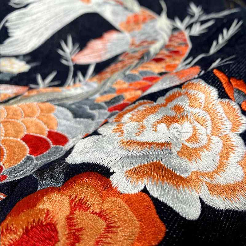 メンズ ジャケット デニム 牛仔 綿 100% 赤耳 刺繍 錦鯉 中国風 翻領 ワイド 薄手 長袖 春 青年 観光 旅行 外 耐摩耗 復古 トレンド インディゴ ブルー ラフ スタイリッシュ 軽量 通勤 普段使い カジュアル ストリート｜トミーショップ 店 9,298円