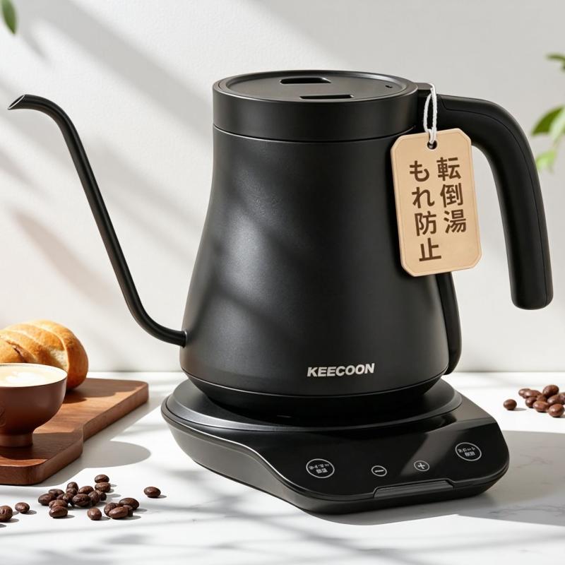 KEECOON 電気ケトル ドリップケトル コーヒー ステンレス 温度調節|トミーショップ 店