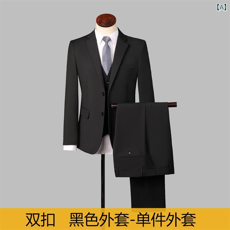 メンズ 西装 上衣 御前上等感 冬用 商行為背広 仕掛ける レディース 修身型 平?領 シングル乳ぶさ 名取り草 うつり変わり 化?混紡 粘? ポリエステル 黒 米国海軍 薄墨色 日常 商行為 通い ユニ一発やる