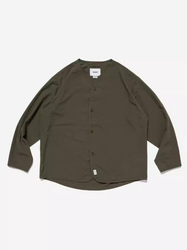 トップス メンズ 長袖プルオーバー オリーブ緑であること M L XL