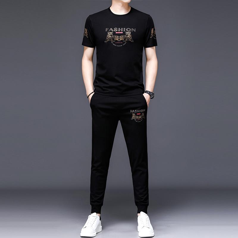トップス メンズ Tシャツ パンツ セットアップ 夏 黒 M L 110｜トミーショップ 店