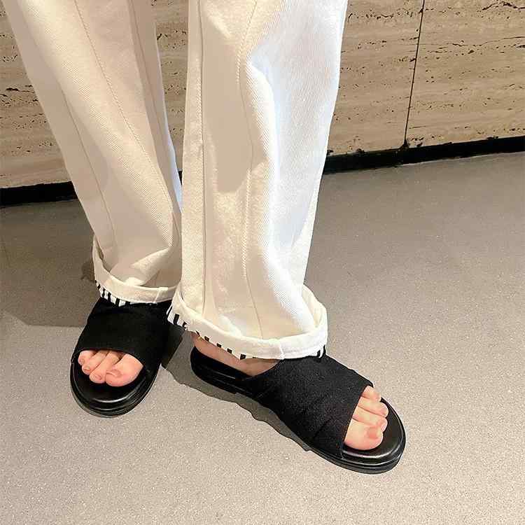 家庭用スリッパ サンダル 砂浜サンダル レディース 麻 平べったい 滑っこいサンダル 室内履き 外履き 通気性 上滑り打ちきり 耐摩耗性 好いたらしい 夏用 普段使い走り 日常使い走り 黒いこと ベージュ 23珊 24珊 25珊 26珊 27珊