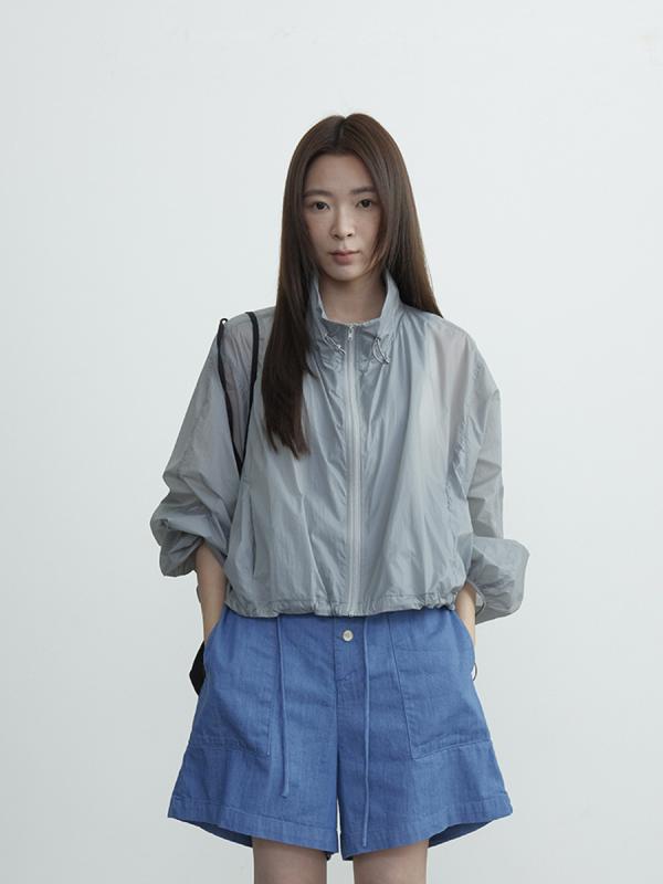 トップス 長袖 ジップアップ 薄っぺら 日韓心地好い レディース 白いこと 薄墨色 緑であること オレンジ色