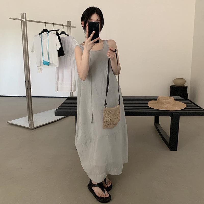 花苞?衣裙 女士 通い? 气? 通い ?松 ?色 ?色 吊?裙 A字裙 ??? ??
