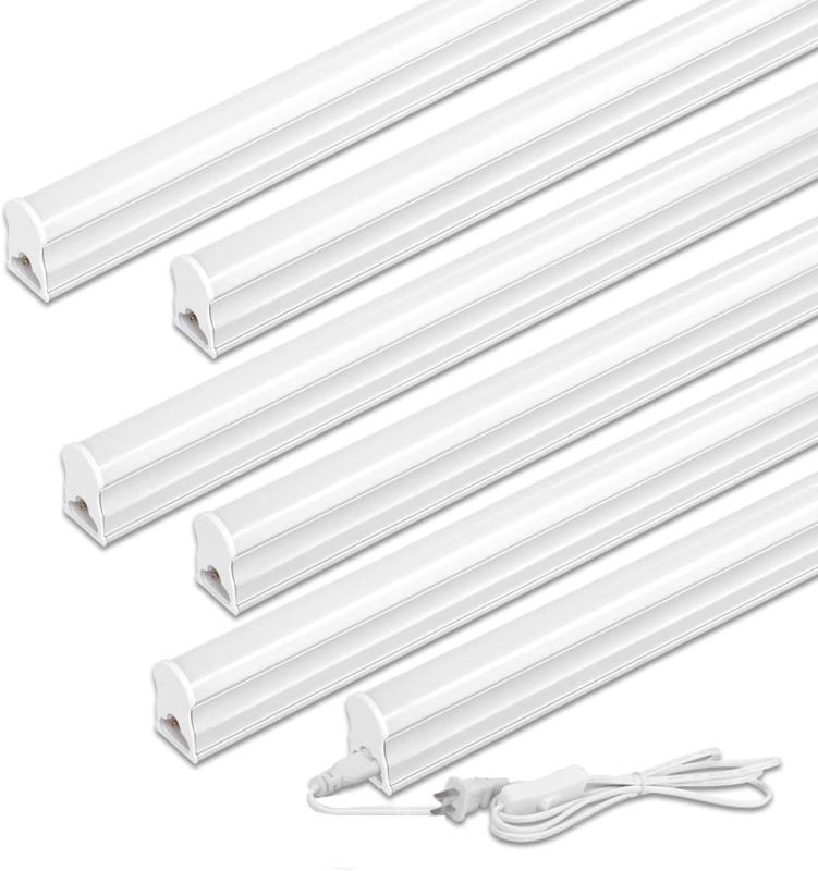 LED螢光灯 40W形 物の具一体型LED螢光灯 T5 LED 直管 18W led 6000K-6500K 昼光色 上昇限度点火装置 赤ちょうちん点火装置 軍事基地点火装置 120珊 螢光灯物の具書き割り led点火装置 工事不必要 軽さ 繋ぎ合わせる吊りひも嘱する 取り替えっこ付き添い人【6本入り口・入口