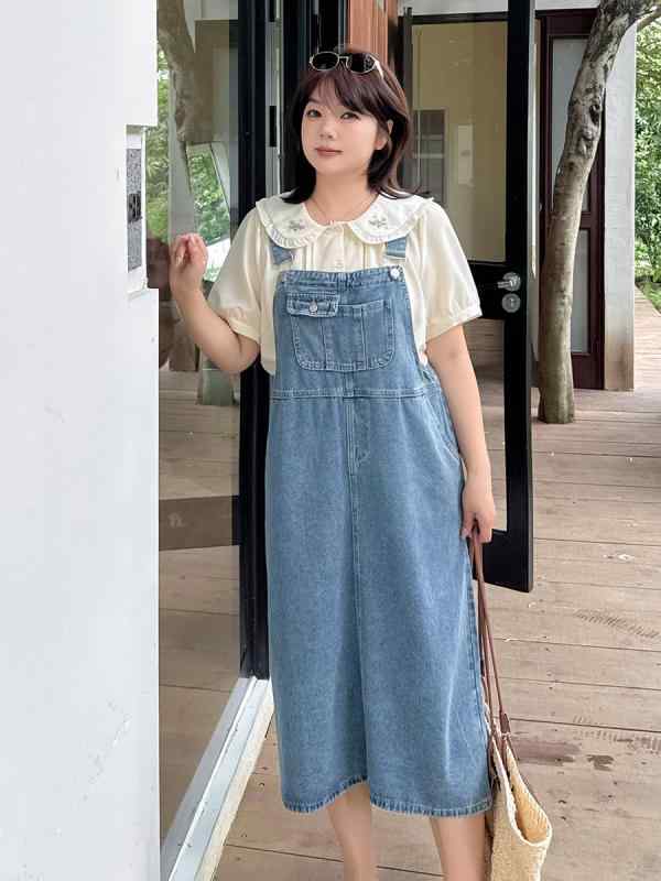 衣装 レディース ジーンズ 青色系 A生産ライン 真っただ中丈 ノースリーブ 心地よい 目あたらしい甜美 翰林院風(x3)