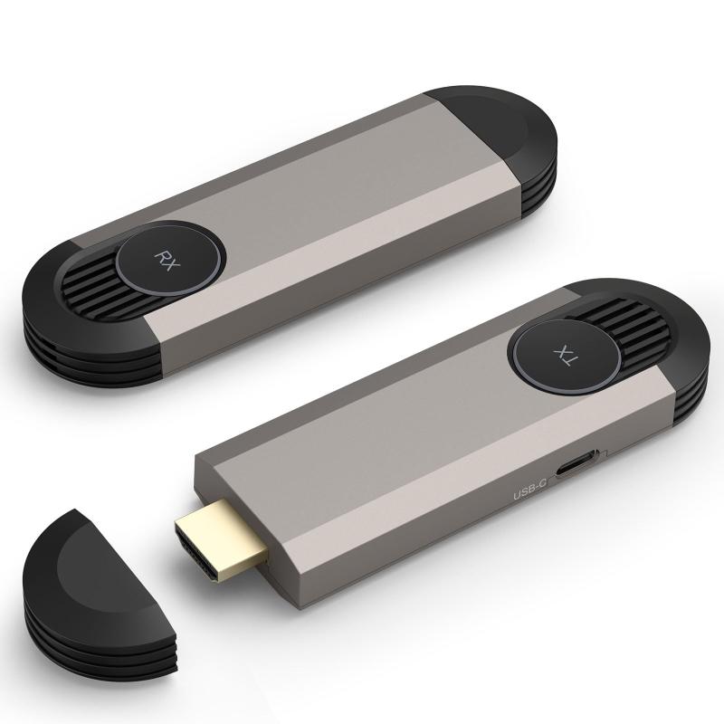 無線電話HDMI 無線電話 送受信機書き割り 納めるに助けになる 無線電話化 30m兼ね合い移らす不一致 1080P/5Ghz WIFI\u0026amp;据え付ける不必要 挿し画物音同期調整最終生産物 【日本技適公許済】TV/パソコン/Mac/Laptop/Window/映写機など相応う