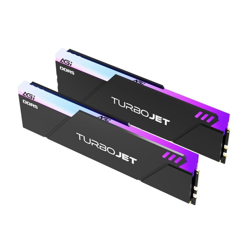 AGI UD858 DDR5 6000MHz 32GB(16GB×2枚) 事務机とっ始めパソコン用 記憶装置 TURBOJET RGB続きもの CL30 AGI6APC16UD858