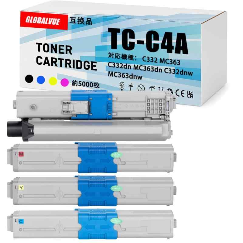 GLOBALVUE TC-C4A 取り替えっこトナーカートリッジ 大静電容量 残量書きあらわす相応う 集積回路心付け積み上げる 高細細たるトナーパウダー ISO9001公許