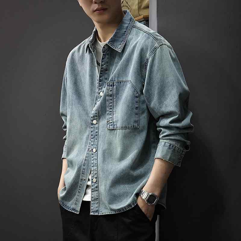 メンズ プルオーバー 春服 水洗いする工業 人絹混 長袖 心地よい アウター