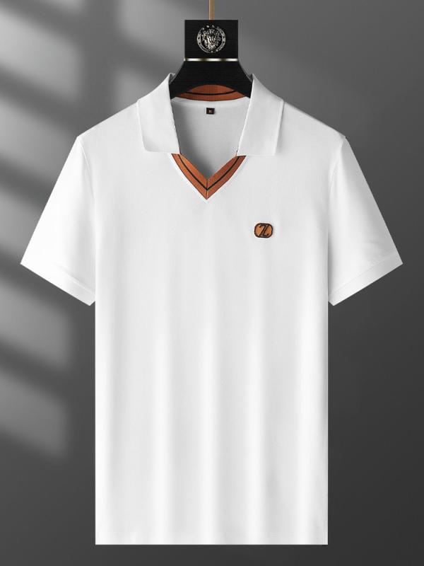 POLOプルオーバー メンズ 薄っぺら 古巴? 刺? 白いこと 高? 透气 ?尚 短袖 ティーシャツ 夏物 夏 休? ?尚 休?
