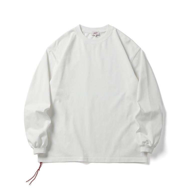 Tシャツ メンズ 春秋 通気性 長袖 ?? ロゴなし 無地 カジュアル ゆったり カジュアル おしゃれ ファッション シンプル ブラック ホワイト...｜トミーショップ 店
