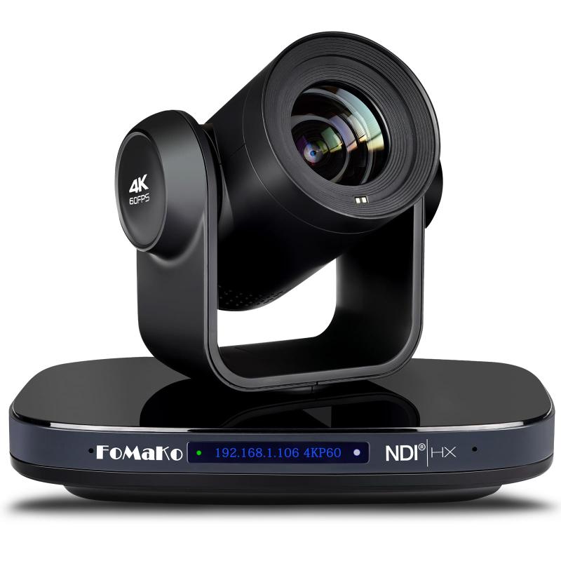 FoMaKo PTZ カメラ AI自動追跡 IP NDI USB3.0 HDMI PTZカメ 4K@60FPS HD1080P60 PoE機能 広角 リモコン操作 大人数の会議 ライブ配信 講義室 病院 教会に対応|トミーショップ 店