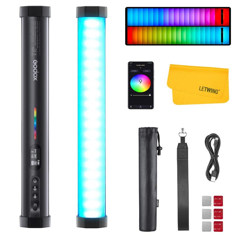 Godox TL30チューブライト、3つのモードRGB CRI9 TLCI99 LED写真撮影用ライト、風景の撮影、映画製作、ビデオ用 [並行輸入品]｜トミーショップ 店