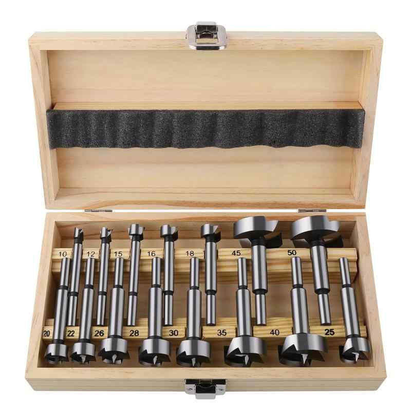 Vearter 15本組 木工用ドリル 10mm-50mm 座ぐりドリル ラウンドシャンク 炭素鋼工具 ドリルビットセット ボアビット フォスナービット木材切削用｜トミーショップ 店