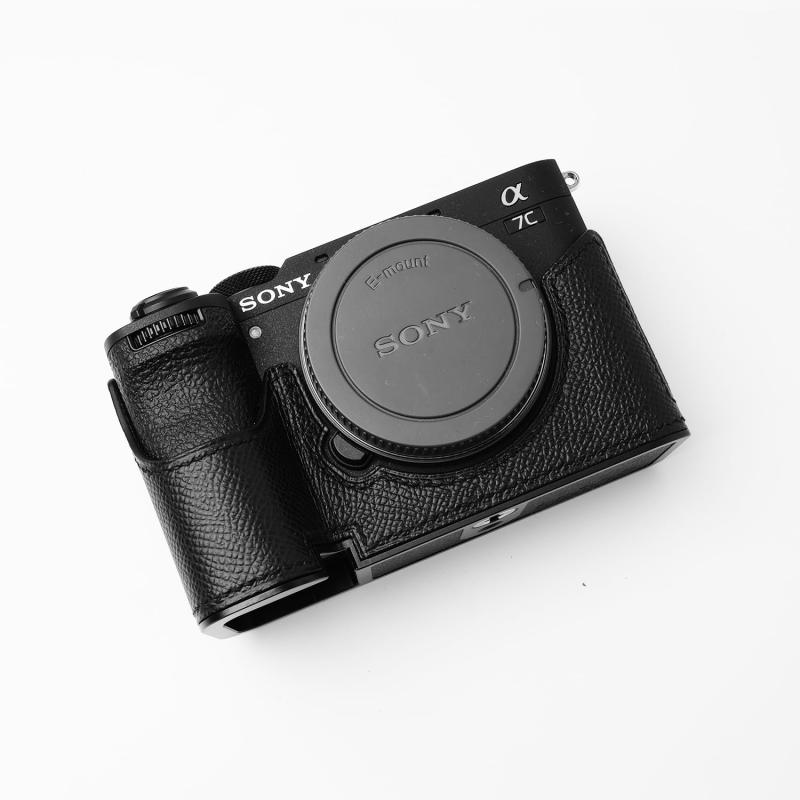 対応 Sony ソニー A7C Mark II α7C2 α7CR A7CR 専用 カメラケース カメラカバー カメラバッグ 本革 【Iborrys 純手作】銀付牛革本体+メタルベースプレート 2-in-1デザイン|トミーショップ 店