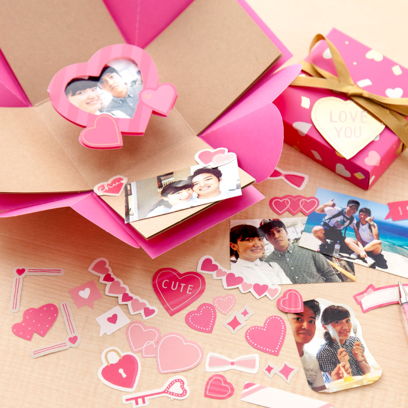 楽天市場 おすすめセット 飛び出すサプライズボックスアルバム 記念日 Sセット アルバム 手作り プレゼント Boxalbum Set 05 2109ss off いろはショップオンライン