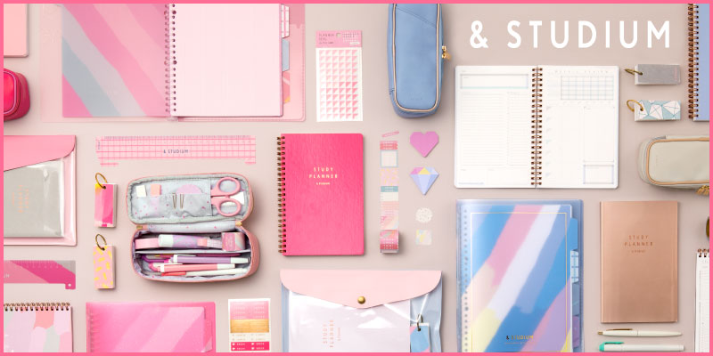 楽天市場 ルーズリーフ B5 バインダー かわいい おしゃれ ファイル 定規付き 方眼 スタディプランナー Study Planner Studium Gab いろはショップオンライン