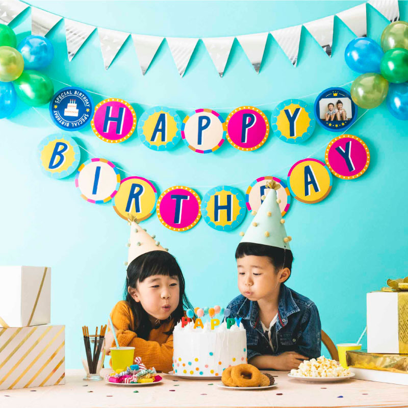 楽天市場 あす楽対応 バルーンガーランド Birthday ガーランド Happy Birthday 風船 誕生日 パーティー 飾り付け パステル 1歳 2歳 3歳 4歳 5歳 Sbg 01 いろはショップオンライン