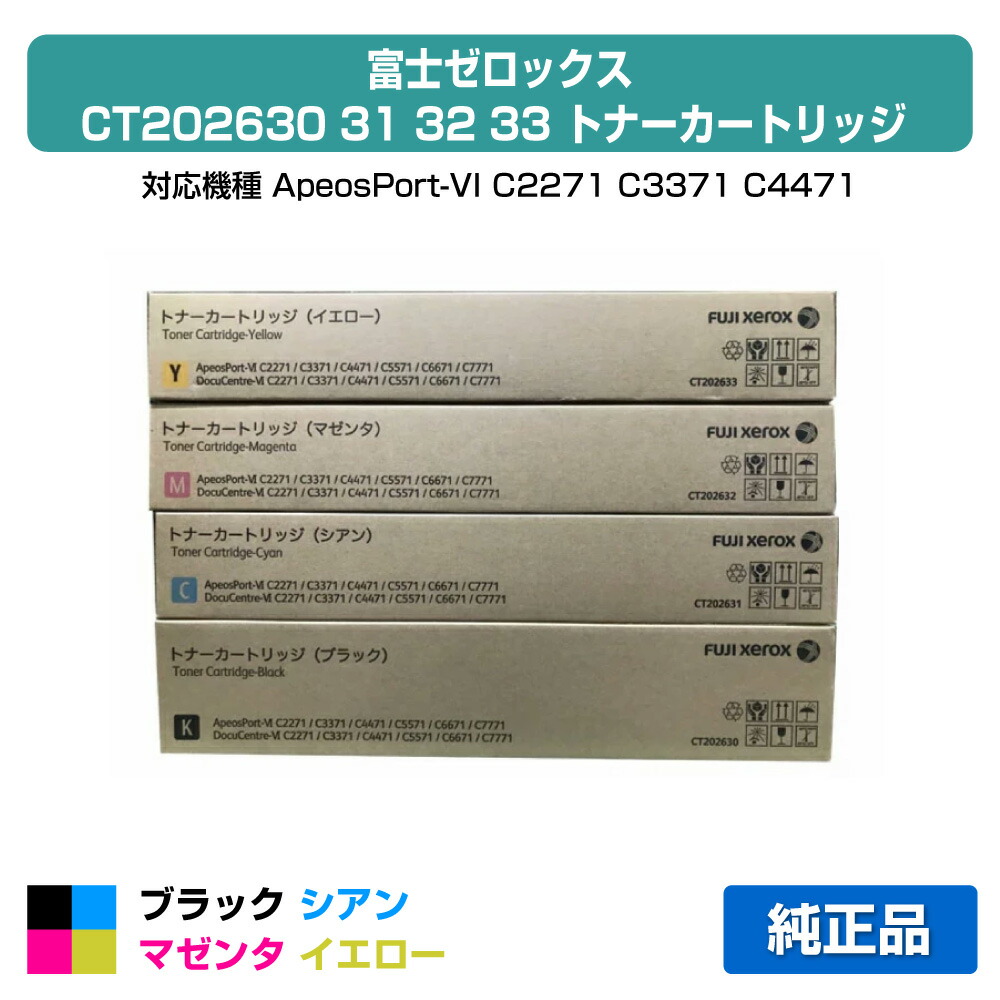 楽天市場】富士ゼロックス 純正トナーカートリッジ CT202484・CT202485
