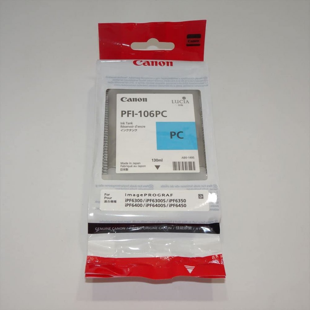 訳あり新品 純正 キヤノン Canon 純正インクタンク フォトシアン PFI-106PC 6625B001