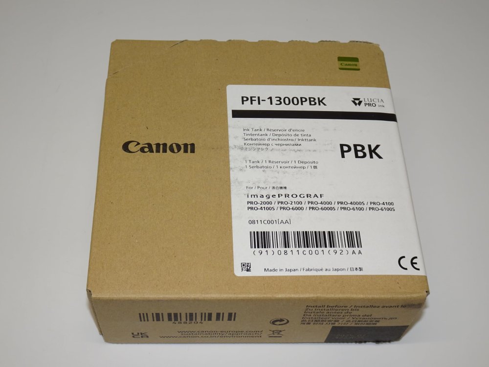 【訳あり 新品 純正】Canon インクタンク PFI-1300PBK フォトブラック