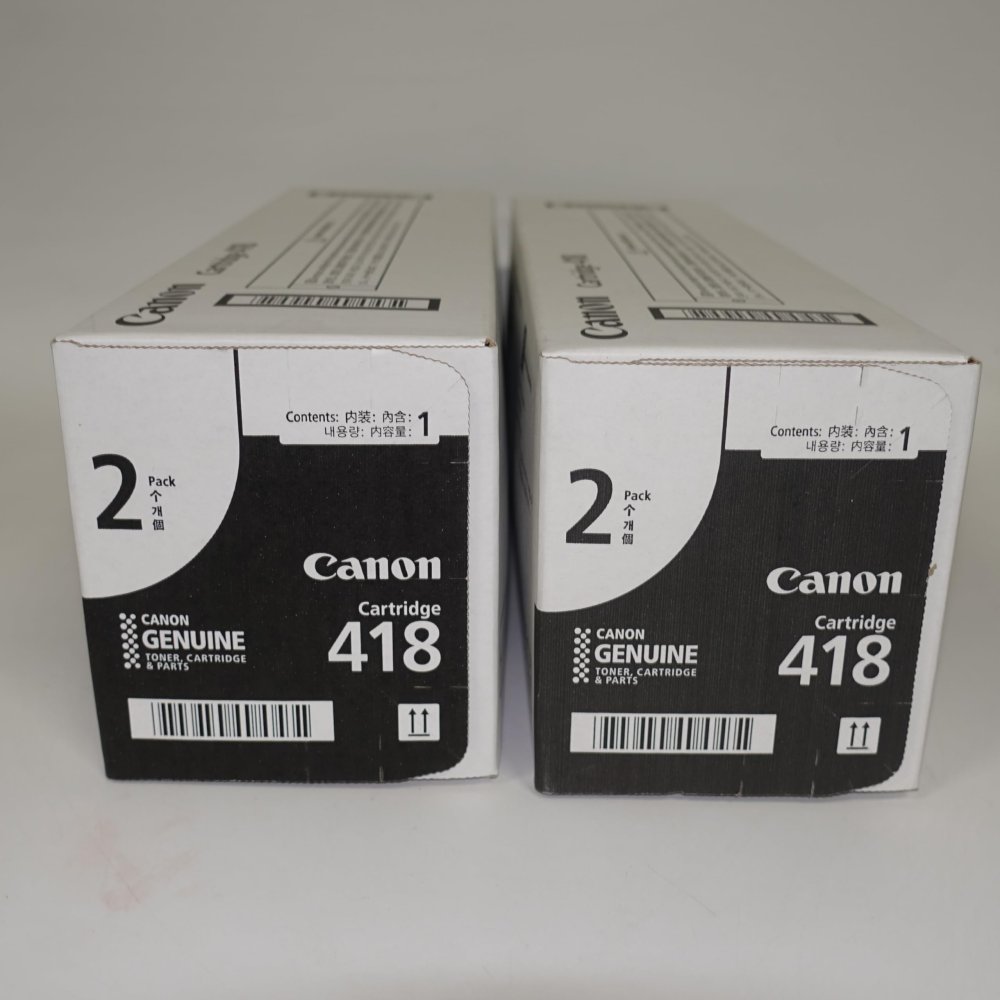 【訳あり 新品 完全無欠】Canon トナーカートリッジ CRG-418BLKVP 黒いこと