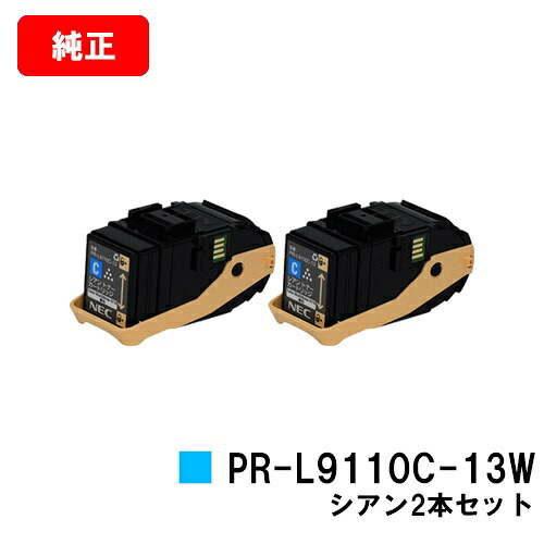 NEC トナーカートリッジ PR-L9110C-13W シアン お買い得２本セット 【純正品】【翌営業日出荷】【送料無料】 【Color MultiWriter 9110C】 【ポイント10倍】【SALE】